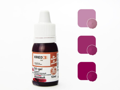 Красит гель жирораств розовый 10гр KREDA О.01-0,01 58311 
